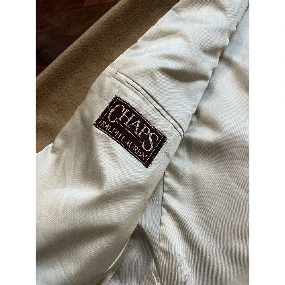 Chaps Ralph Lauren Blazer Mens Tan Camel Hair Sports Coat Suit Jacket